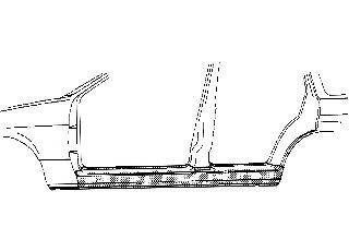 VAN WEZEL 1854104 Накладка порога