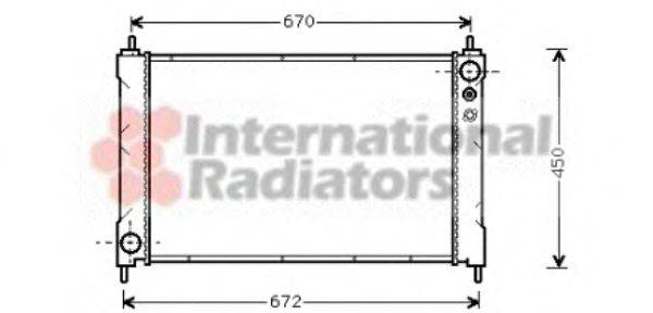 VAN WEZEL 25002036 Радіатор, охолодження двигуна