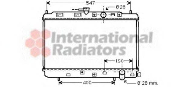 VAN WEZEL 25002042 Радіатор, охолодження двигуна