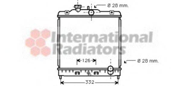 VAN WEZEL 25002067 Радіатор, охолодження двигуна