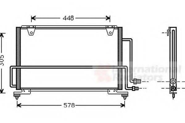 VAN WEZEL 27005108 Конденсатор, кондиціонер