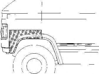 VAN WEZEL 305055 Боковина