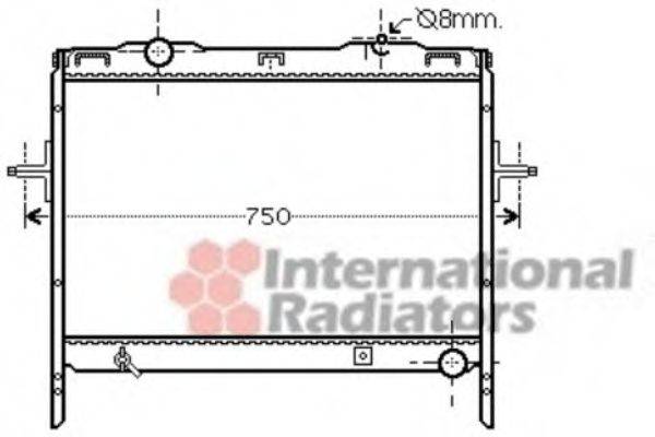 VAN WEZEL 83002128 Радіатор, охолодження двигуна