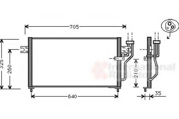 VAN WEZEL 32005105 Конденсатор, кондиціонер