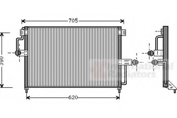 VAN WEZEL 37005227 Конденсатор, кондиціонер