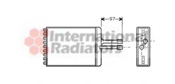 VAN WEZEL 37006216 Теплообмінник, опалення салону