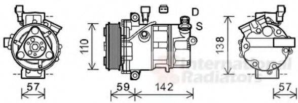 VAN WEZEL 0100K127 Компресор, кондиціонер