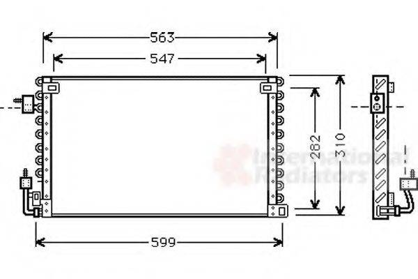 VAN WEZEL 40005180 Конденсатор, кондиціонер