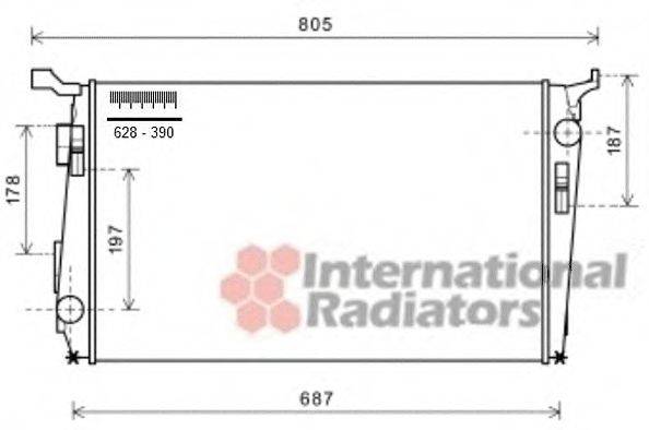 VAN WEZEL 15002005 Радіатор, охолодження двигуна