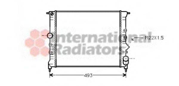 VAN WEZEL 43002119 Радіатор, охолодження двигуна