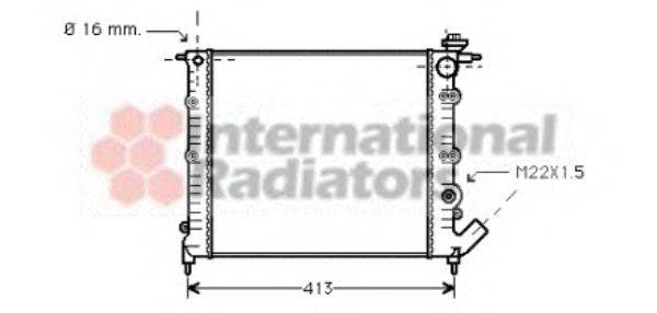 VAN WEZEL 43002120 Радіатор, охолодження двигуна