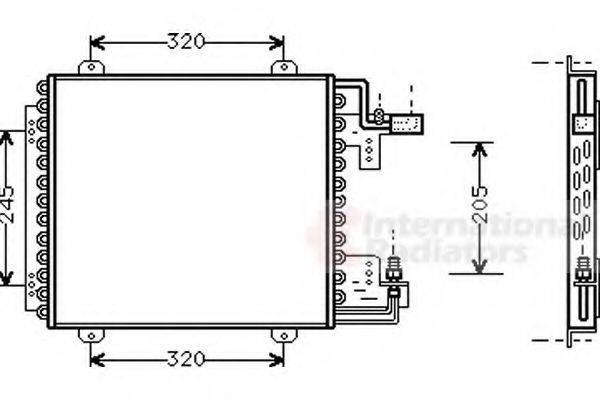 VAN WEZEL 43005210 Конденсатор, кондиціонер