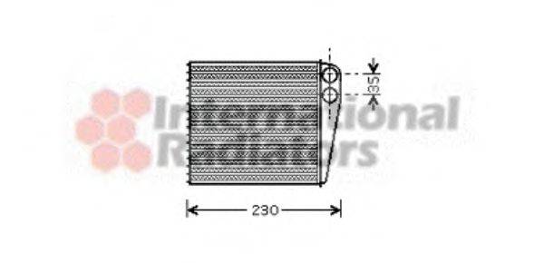 VAN WEZEL 58006229 Теплообмінник, опалення салону