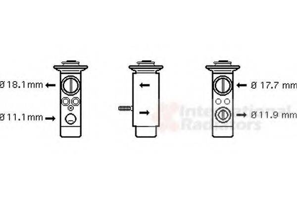 VAN WEZEL 30001124 Розширювальний клапан, кондиціонер