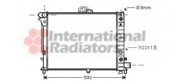 VAN WEZEL 47002012 Радіатор, охолодження двигуна