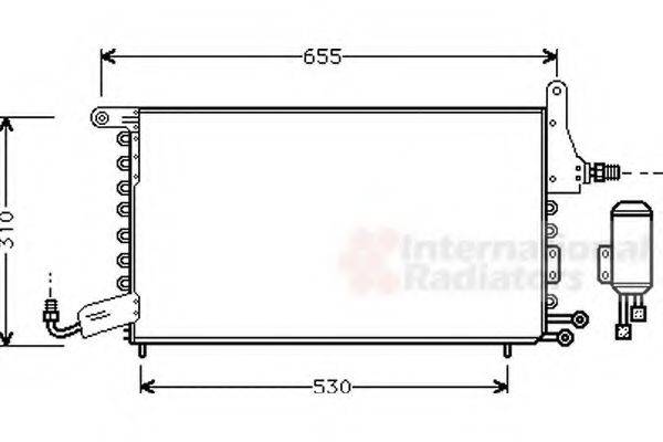 VAN WEZEL 49005026 Конденсатор, кондиціонер