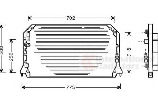 VAN WEZEL 53005254 Конденсатор, кондиціонер