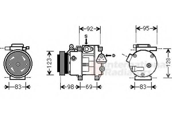 VAN WEZEL 8200K239 Компресор, кондиціонер