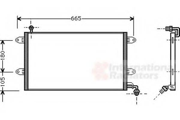 VAN WEZEL 58005137 Конденсатор, кондиціонер