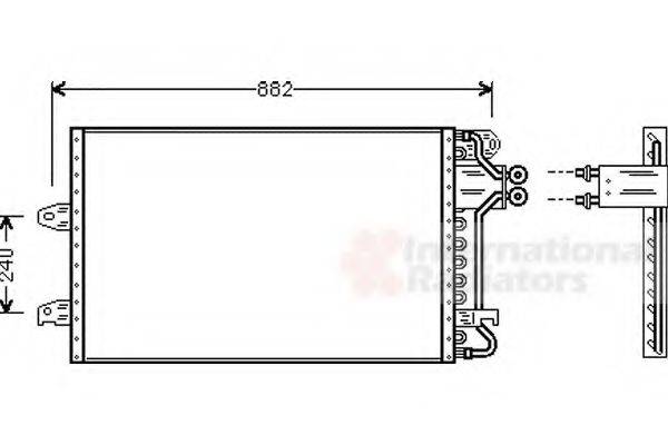 VAN WEZEL 58005140 Конденсатор, кондиціонер