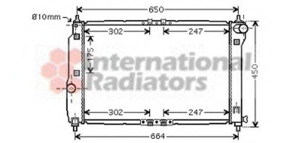 VAN WEZEL 81002067 Радіатор, охолодження двигуна