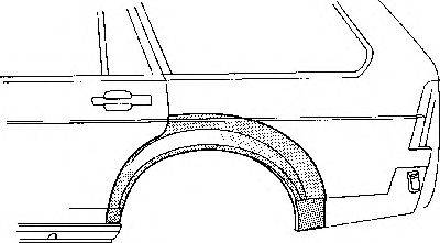 VAN WEZEL 3757147 Боковина