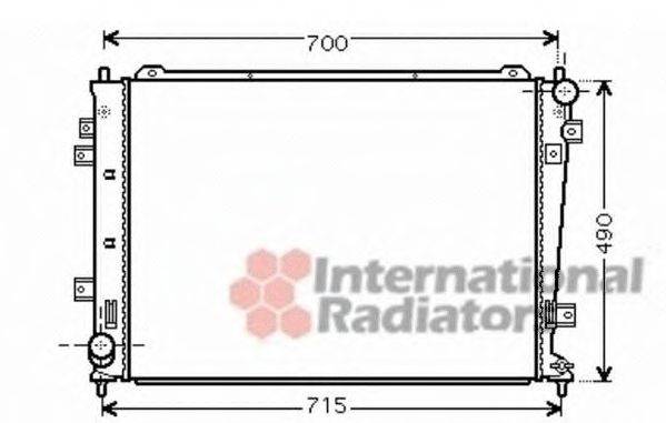 VAN WEZEL 83002162 Радіатор, охолодження двигуна