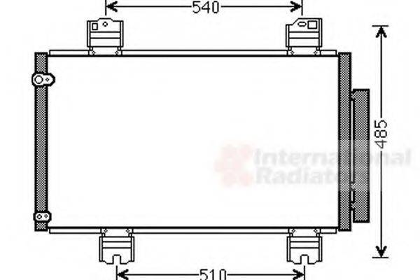 VAN WEZEL 25005236 Конденсатор, кондиціонер