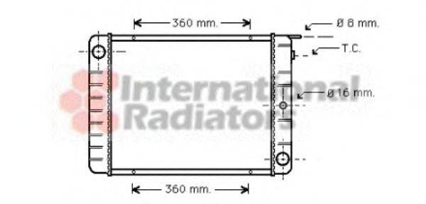 VAN WEZEL 59002027 Радіатор, охолодження двигуна