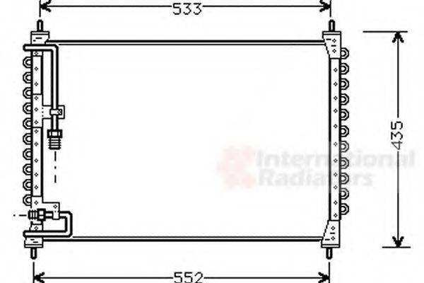 VAN WEZEL 59005074 Конденсатор, кондиціонер