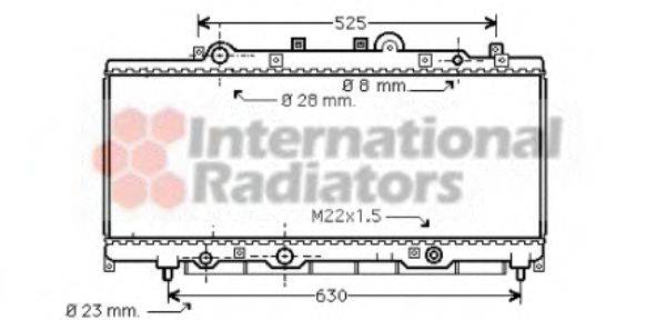 VAN WEZEL 73002072 Радіатор, охолодження двигуна