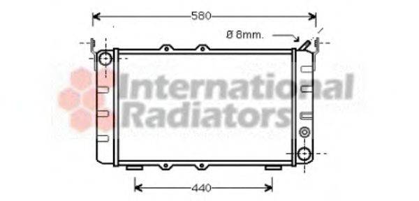 VAN WEZEL 76002001 Радіатор, охолодження двигуна