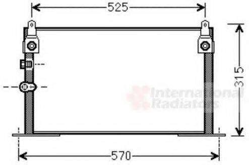 VAN WEZEL 53005585 Конденсатор, кондиціонер