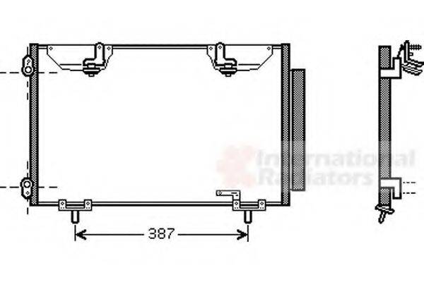 VAN WEZEL 53005327 Конденсатор, кондиціонер