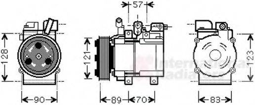 VAN WEZEL 8200K257 Компресор, кондиціонер