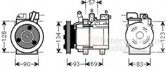 VAN WEZEL 8200K264 Компресор, кондиціонер