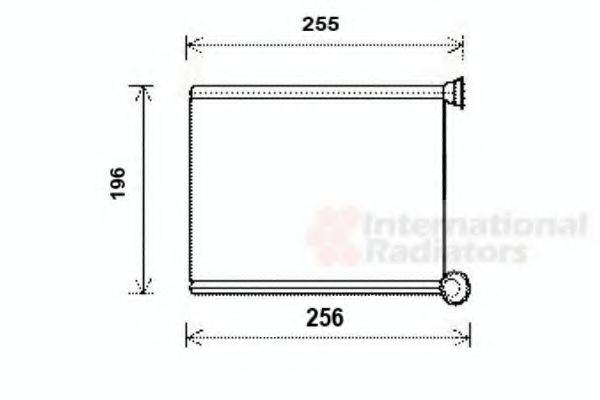 VAN WEZEL 09006281 Теплообмінник, опалення салону