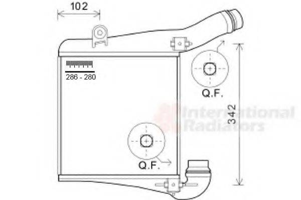 VAN WEZEL 74004077 Інтеркулер