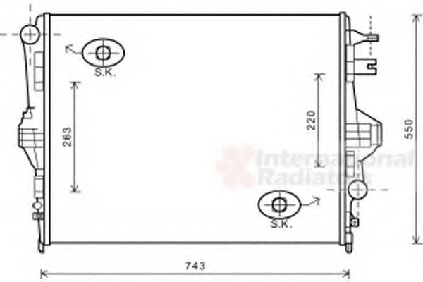 VAN WEZEL 58002316 Радіатор, охолодження двигуна