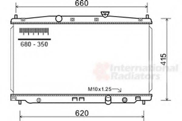 VAN WEZEL 25002255 Радіатор, охолодження двигуна