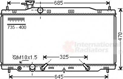 VAN WEZEL 25002269 Радіатор, охолодження двигуна