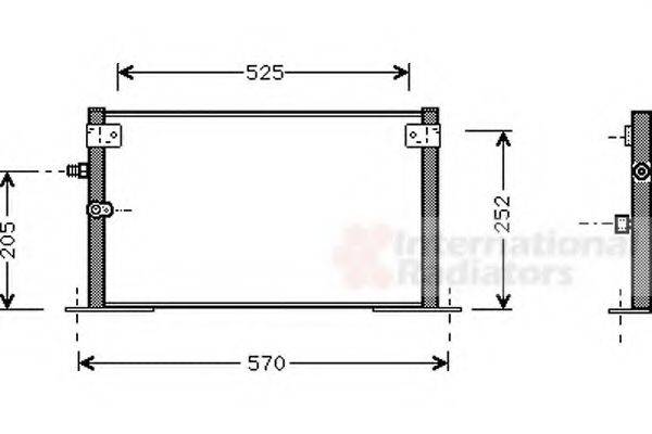 VAN WEZEL 53005265 Конденсатор, кондиціонер