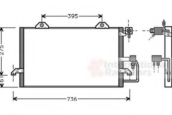 VAN WEZEL 03005159 Конденсатор, кондиціонер