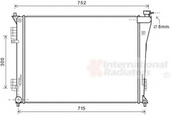 VAN WEZEL 82002304 Радіатор, охолодження двигуна