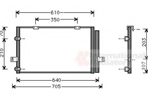 VAN WEZEL 02005078 Конденсатор, кондиціонер