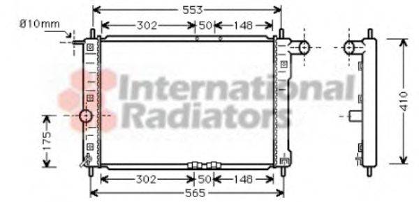 VAN WEZEL 81002039 Радіатор, охолодження двигуна