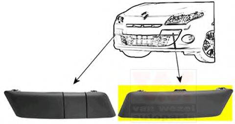 VAN WEZEL 4377581 Облицювання, бампер