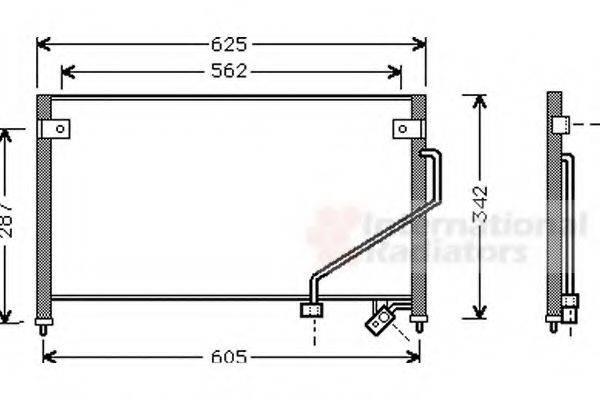 VAN WEZEL 27005129 Конденсатор, кондиціонер