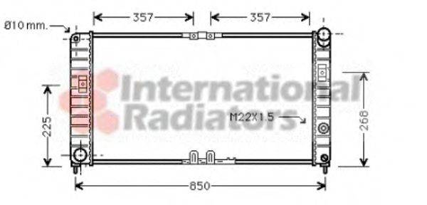 VAN WEZEL 37002285 Радіатор, охолодження двигуна