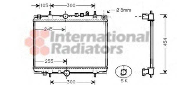 VAN WEZEL 40002208 Радіатор, охолодження двигуна